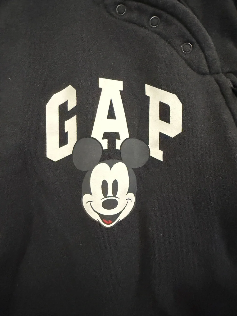 Gap Mickey Mouse fleeced bodysuit 3-6M